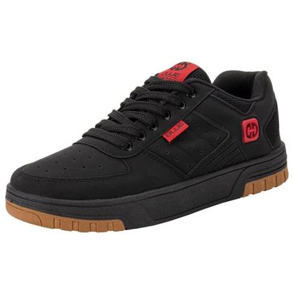 Imagem de Tênis Casual Ollie Street Skate Confort Masculino Preto