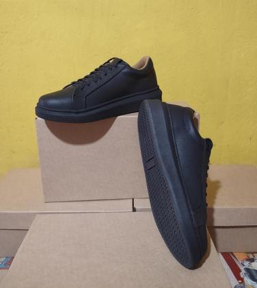 Imagem de Tenis Casual Sneaker Masculino Couro Bovino Legítimo Sola Alta Sapatênis Confort Ultra Leve