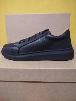 Imagem de Tenis Casual Sneaker Masculino Couro Bovino Legítimo Sola Alta Sapatênis Confort Ultra Leve