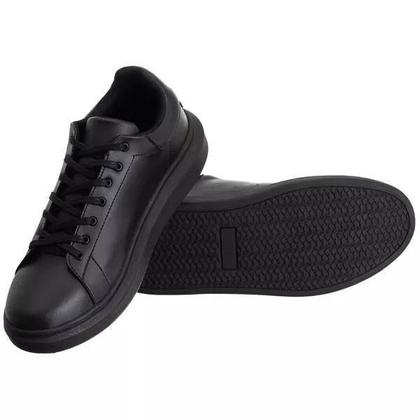 Imagem de Tenis Casual Sneaker Masculino Couro Bovino Legítimo Sola Alta Sapatênis Confort Ultra Leve