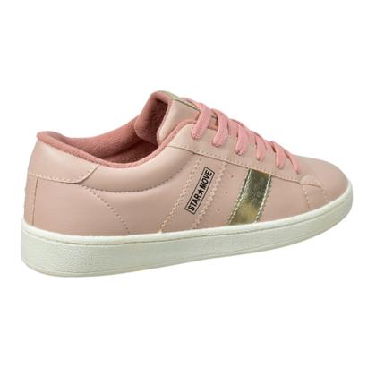 Imagem de Tênis Casual Star Move Feminino com Meia e Relógio Leve Confortável Original