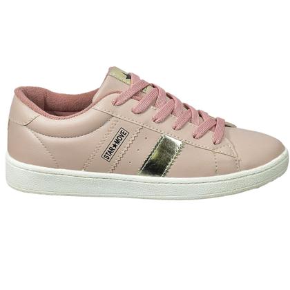 Imagem de Tênis Casual Star Move Feminino com Meia e Relógio Leve Confortável Original