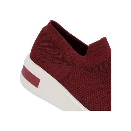 Imagem de Tênis Casual Tricot Ergonômico Calce Fácil Vermelho Am01004 - Usaflex