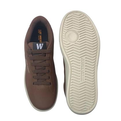 Imagem de Tênis Casual West Coast Capri Masculino Marrom Camel