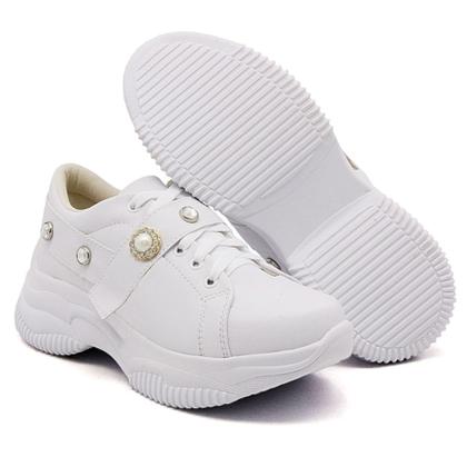 Imagem de Tenis Chunky Autem Originals Liso com Cadarço Tira Autocolante e Aplicações