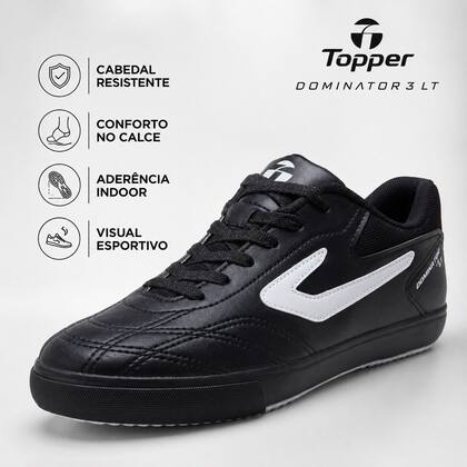 Imagem de Tênis Chuteira De Futsal Topper Dominator 3 Lt Salão -