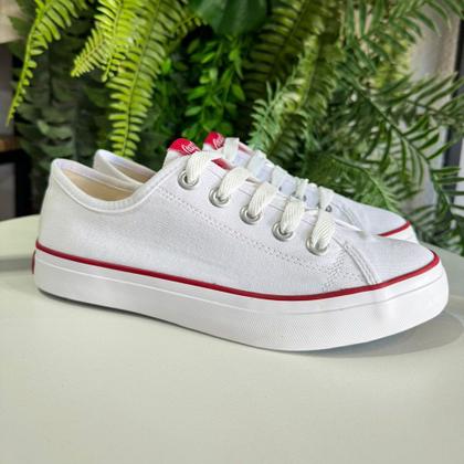 Imagem de Tênis Coca-Cola Branco Vermelho CC2349 Stream Canvas