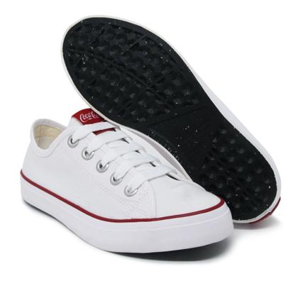 Imagem de Tênis Coca-Cola Branco Vermelho CC2349 Stream Canvas