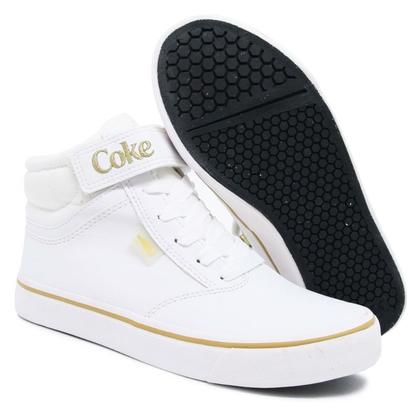 Imagem de Tênis Coca-Cola Cano Alto Mika 2.0 Branco