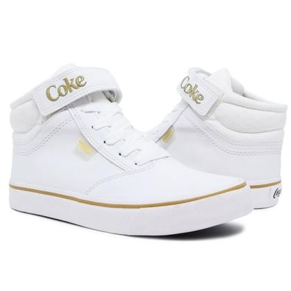 Imagem de Tênis Coca-Cola Cano Alto Mika 2.0 Branco