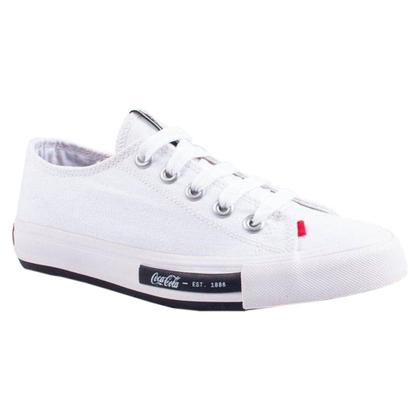 Imagem de Tênis Coca-Cola Daytona Lona Feminino Branco TAMANHO:35
