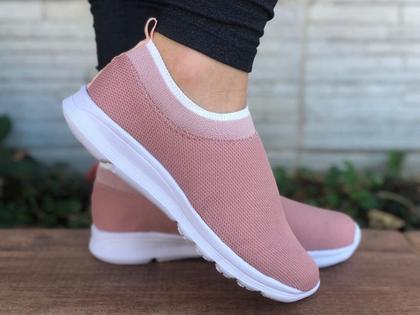 Imagem de Tênis Comfort Meia Casual Feminino Masculino Macio Leve Calce Fácil Ortopédico Novo