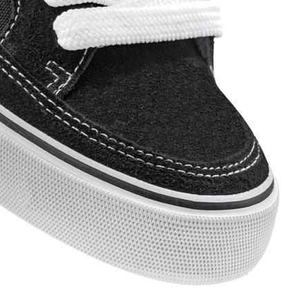 Imagem de Tênis Comply Unissex Camurça Fat Lace Cave  Preto Branco