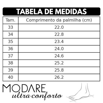 Imagem de Tênis Conforto Feminino Modare 7401.102 Creme Verde