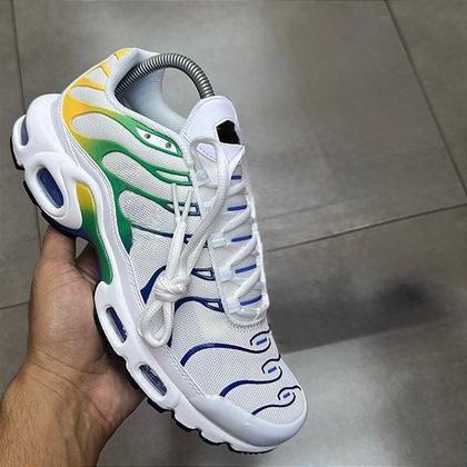 Imagem de Tenis Corrida Importado Academia Esportivo Max TN Plus Bolha Vapor Amortecedor Brasil Copa Envio 24hrs