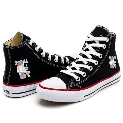 Imagem de Tênis Customizado Makima e Denji Chainsaw Man Anime Cano Alto