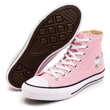 Imagem de Tênis Customizado Makima e Denji Chainsaw Man Anime Cano Alto