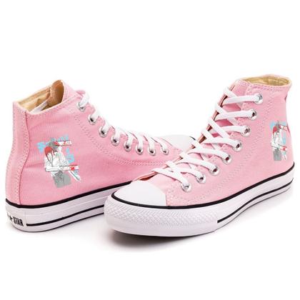 Imagem de Tênis Customizado Makima e Denji Chainsaw Man Anime Cano Alto