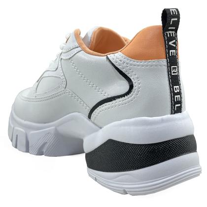 Imagem de Tênis Dad Sneaker Chunky Ramarim Feminino - Branco e Rose