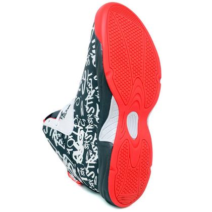 Tênis De Basquete Infinity Cinza Com Laranja - Six Street - Tênis