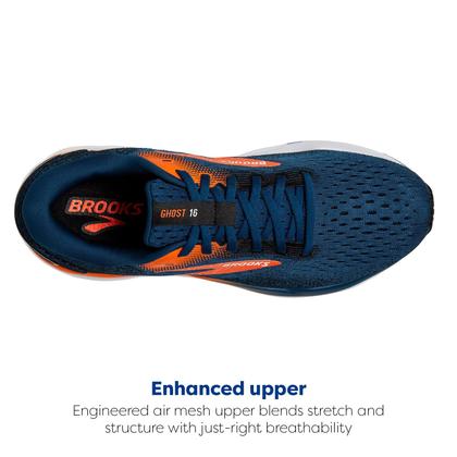 Imagem de Tênis de corrida Brooks Ghost 16 Masculino Azul Opa/Preto Tamanho 8