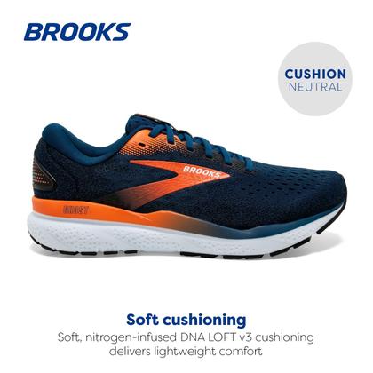 Imagem de Tênis de corrida Brooks Ghost 16 Masculino Azul Opa/Preto Tamanho 8