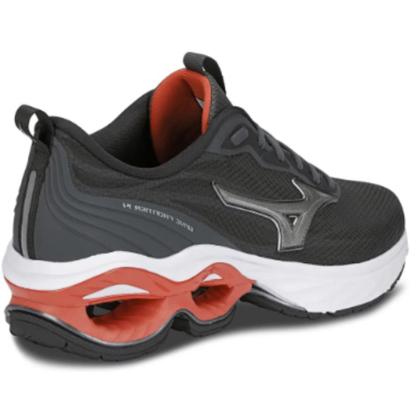 Imagem de Tênis de Corrida Masculino Wave Frontier 14 Vermelho e Preto Mizuno