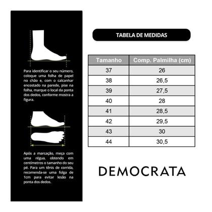 Imagem de Tênis De Couro Democrata Masculino Denim Jake 240201