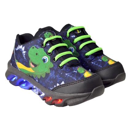 Imagem de Tenis De Led Infantil Dino Dinossauro + Chinelo Lançamento