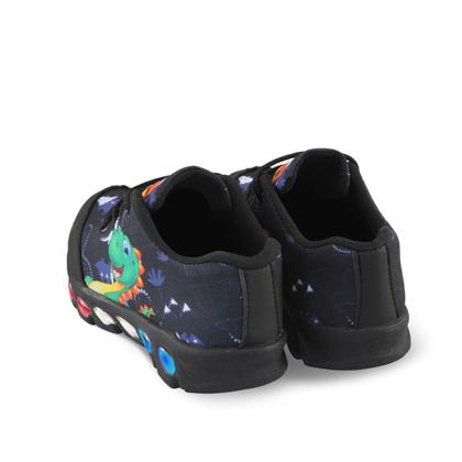 Imagem de tenis de led infantil masculino dinossauro com luzinha meninos mais chinelo com relogio e oculos