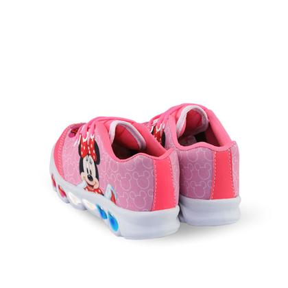 Imagem de Tênis De Led Infantil Menina Feminino Minnie + Chinelo + Relógio + Óculos