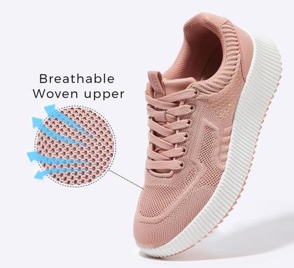 Imagem de Tênis de plataforma LUCKY STEP femininos com strass, tamanho 9.5