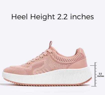 Imagem de Tênis de plataforma LUCKY STEP femininos com strass, tamanho 9.5