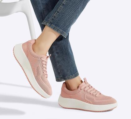 Imagem de Tênis de plataforma LUCKY STEP femininos com strass, tamanho 9.5