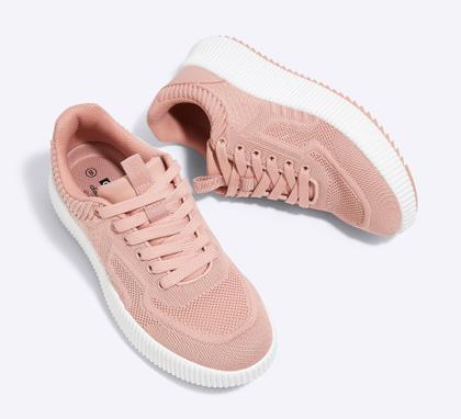 Imagem de Tênis de plataforma LUCKY STEP femininos com strass, tamanho 9.5