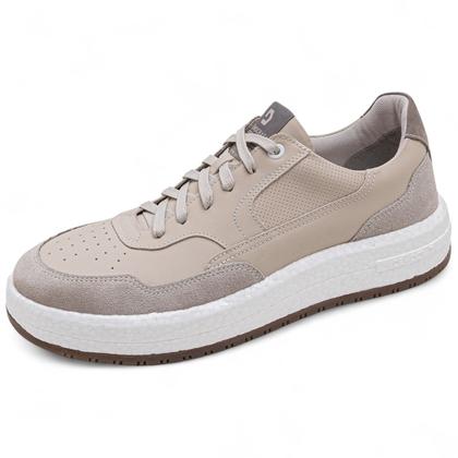 Imagem de Tenis Democrata Masculino Denim Drake Pulse Couro