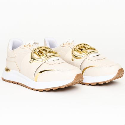 Imagem de Tênis Easy Lança Perfume Metal LP Ou25 Off White Feminino