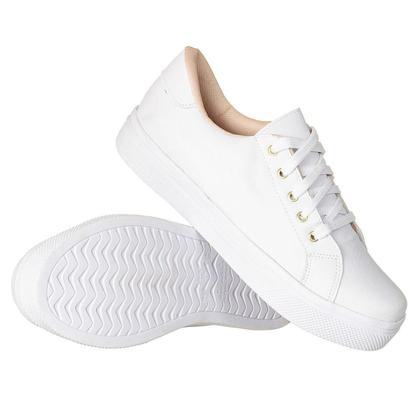 Imagem de Tenis Elastico Feminino Slip On Detalhes Rosa Slip On