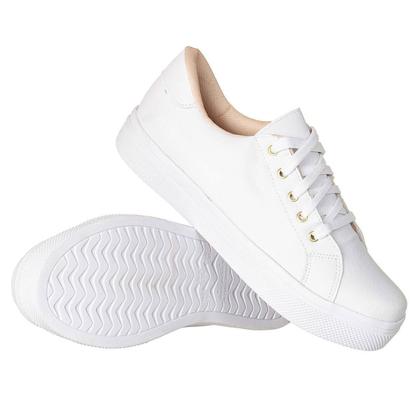 Imagem de Tenis Elastico Feminino Slip On Detalhes Rosa Slip On