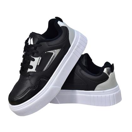 Imagem de Tênis Esportivo Feminino Casual Plataforma Fashion Trendy Leve e Confortável