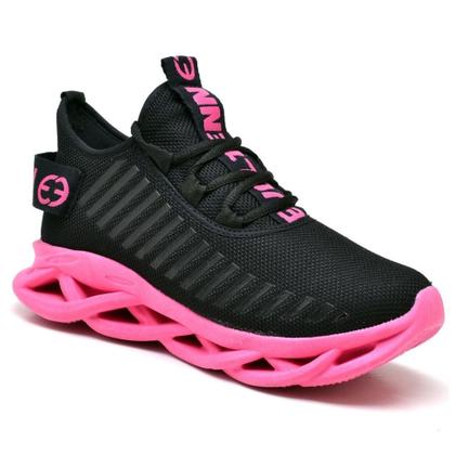 Imagem de Tênis Esportivo Feminino Sola Trançada Academia e Treinos