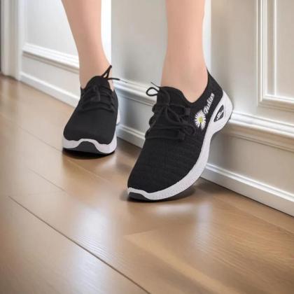 Imagem de Tênis Esportivos Femininos Respiráveis Em Malha De Ar Leves Com Sola Macia Casuais E Modernos