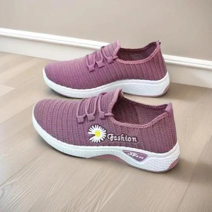 Imagem de Tênis Esportivos Femininos Respiráveis Em Malha De Ar Leves Com Sola Macia Casuais E Modernos