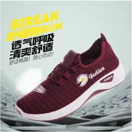 Imagem de Tênis Esportivos Femininos Respiráveis Em Malha De Ar Leves Com Sola Macia Casuais E Modernos