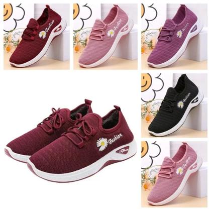 Imagem de Tênis Esportivos Femininos Respiráveis Em Malha De Ar Leves Com Sola Macia Casuais E Modernos