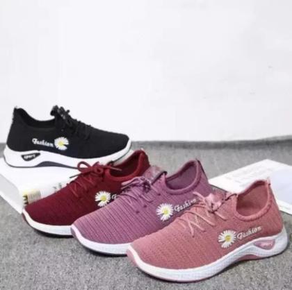 Imagem de Tênis Esportivos Femininos Respiráveis Em Malha De Ar Leves Com Sola Macia Casuais E Modernos