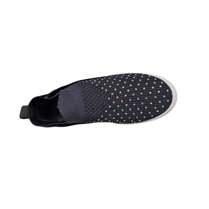 Imagem de Tênis Estilo Slip On Knit com Strass Solado Alto e Sem Costura 63177801