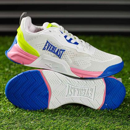 Imagem de Tênis Everlast Climber Pro 2.0 Branco Rosa e Azul - Feminino