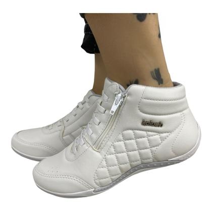 Imagem de Tênis Feminina Kolosh C1285A Sem Cadarço Cano Alto Bota Elastico 