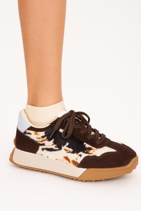 Imagem de Tênis Feminino Bottero Jogging Couro Animal Print 371501